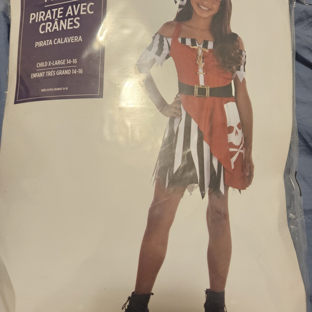 Pirate Costume for Kids - Red and Black